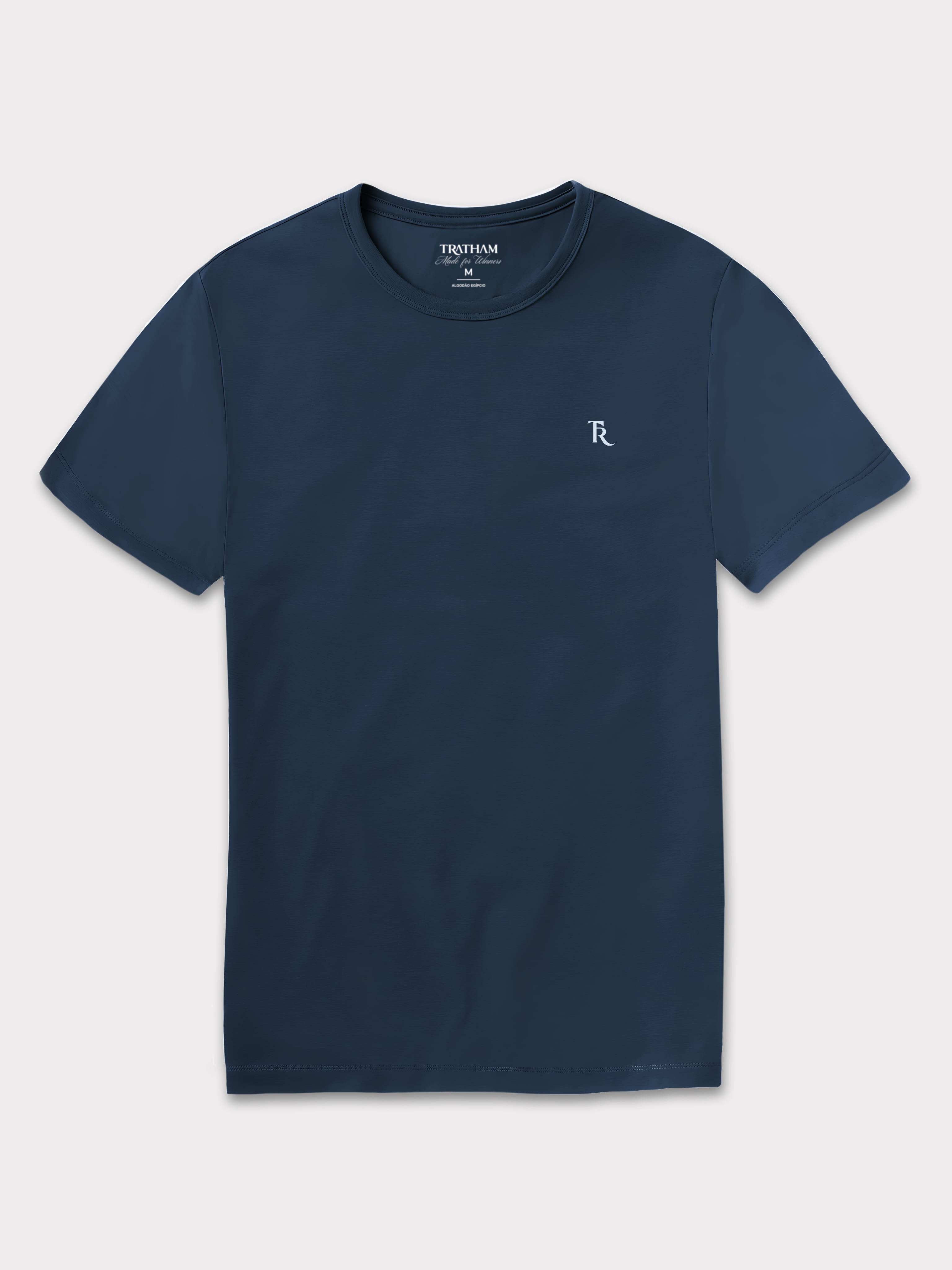 Camiseta Algodão Egípcio Azul Marinho