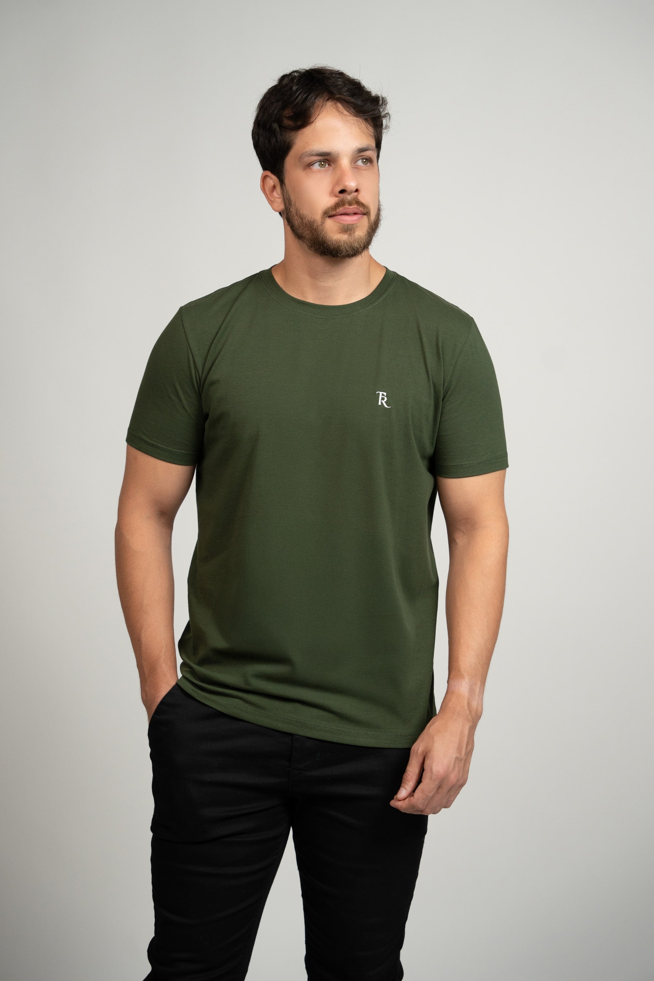 Camiseta Algodão Egípcio Verde