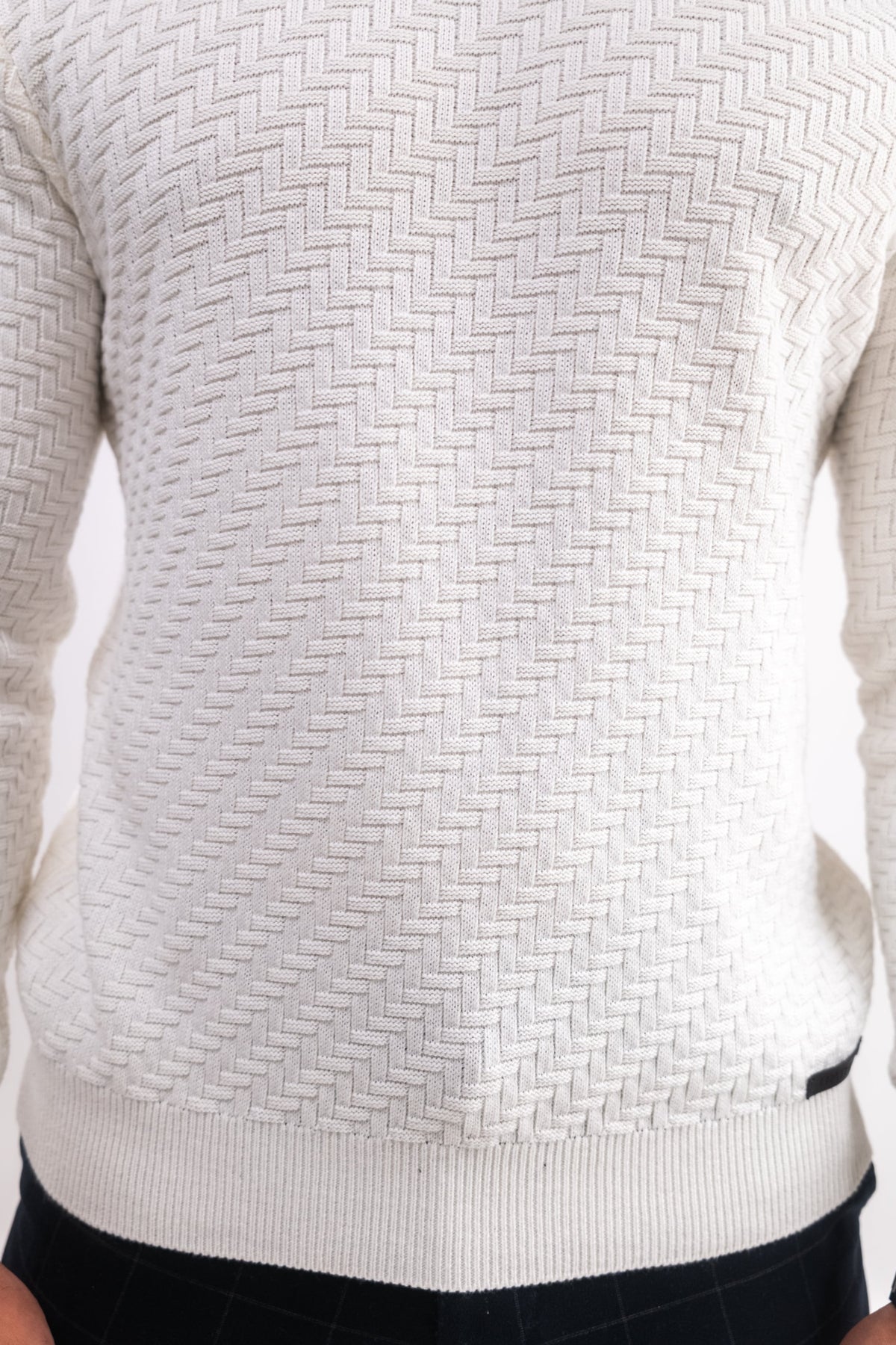 Suéter Tricot Texturizado Off-White